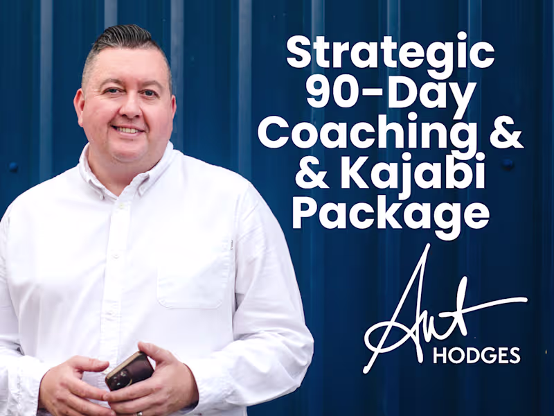 Cover image for Strategic 90-Day Coaching & Kajabi Implementation Packages