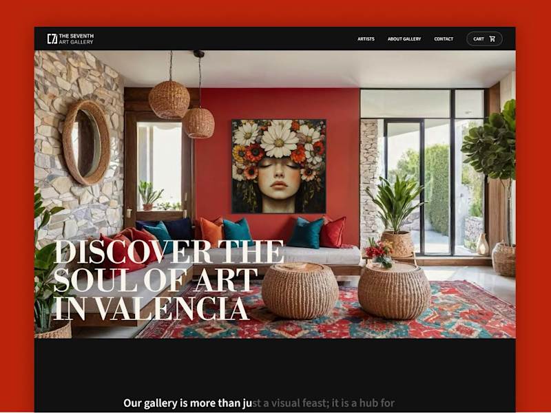 Cover image for Art Gallery E-Commerce Website