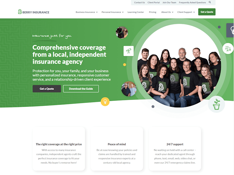 Cover image for Insurance Company Website
