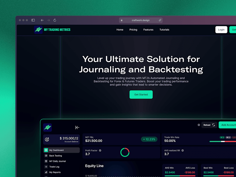 Cover image for Dark-Mode Website Design for Traders