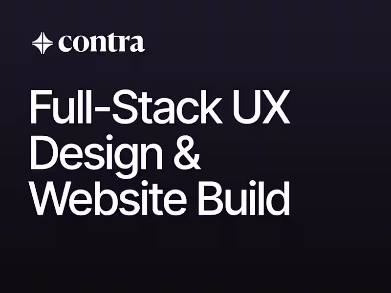 Cover image for Full-Stack UX Design & Website Build