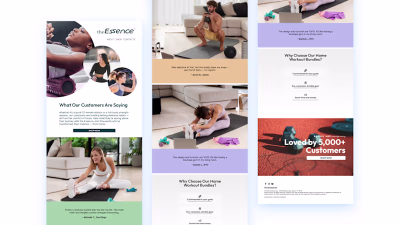 Cover image for Email Newsletter Design — Wellness Brand