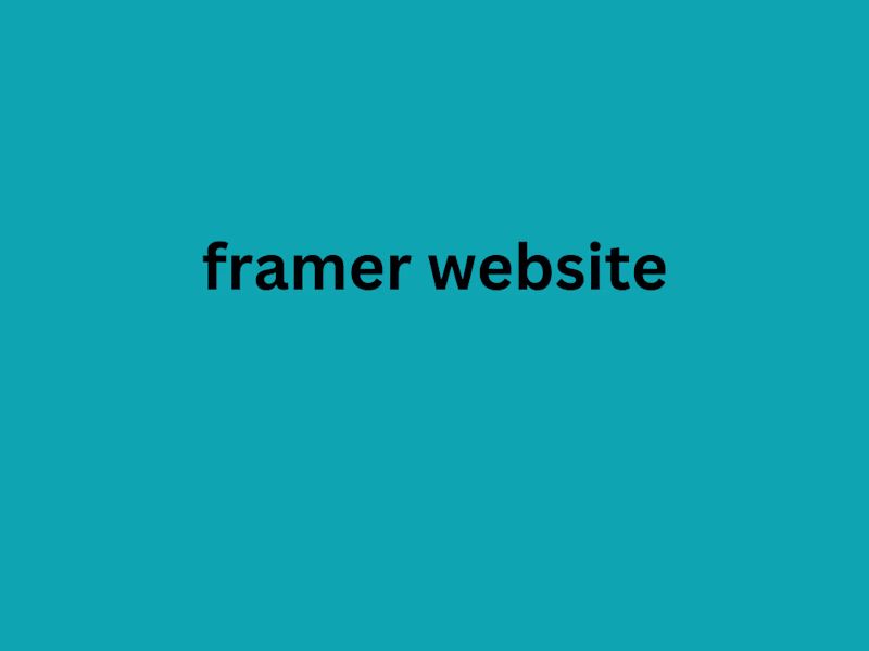 Cover image for I will build framer website, design and redesign framer website