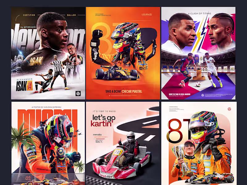 Cover image for Custom Sports Graphics for Teams, Players & Social Media
