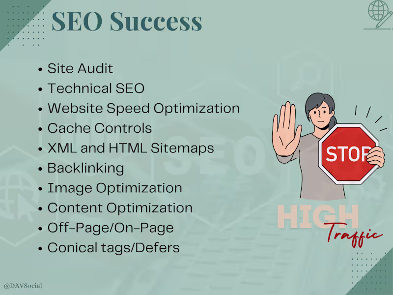Cover image for I will make your website most visiting place through SEO