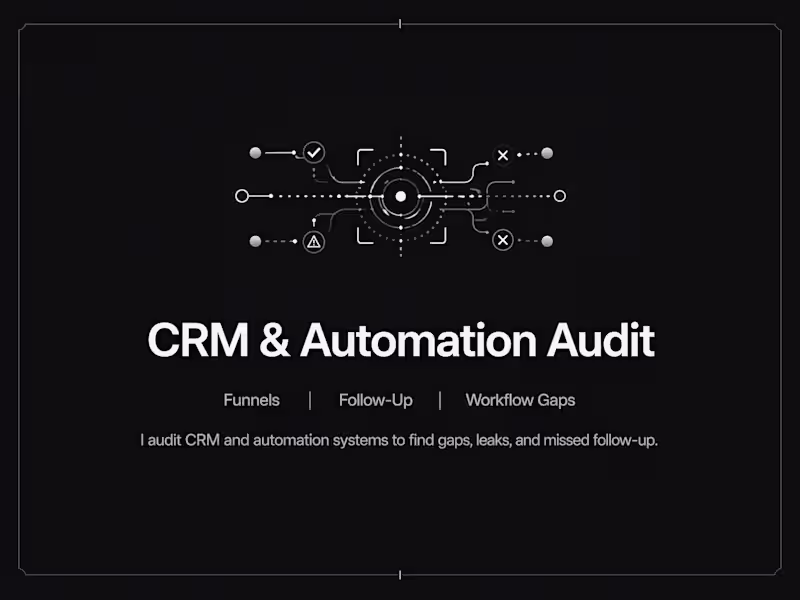 Cover image for CRM Automation Audit
