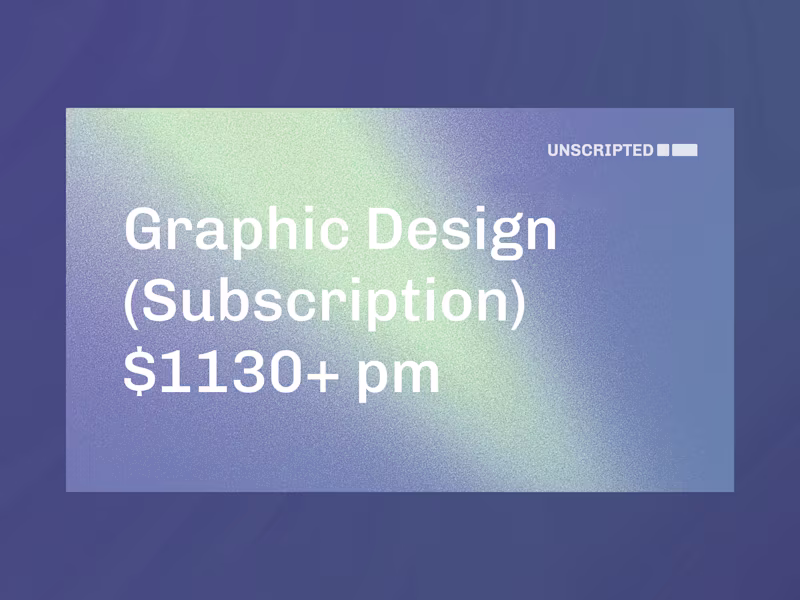 Cover image for Graphic Design Subscription