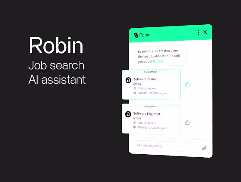 Cover image for Robin - Ai Chatbot Assistant for Job Search