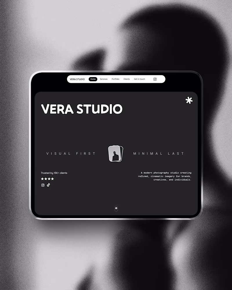 Cover image for Vera Studio – Creative Studio Website Template (Wix Studio) ...