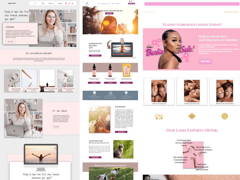 Cover image for Landing Pages and Website