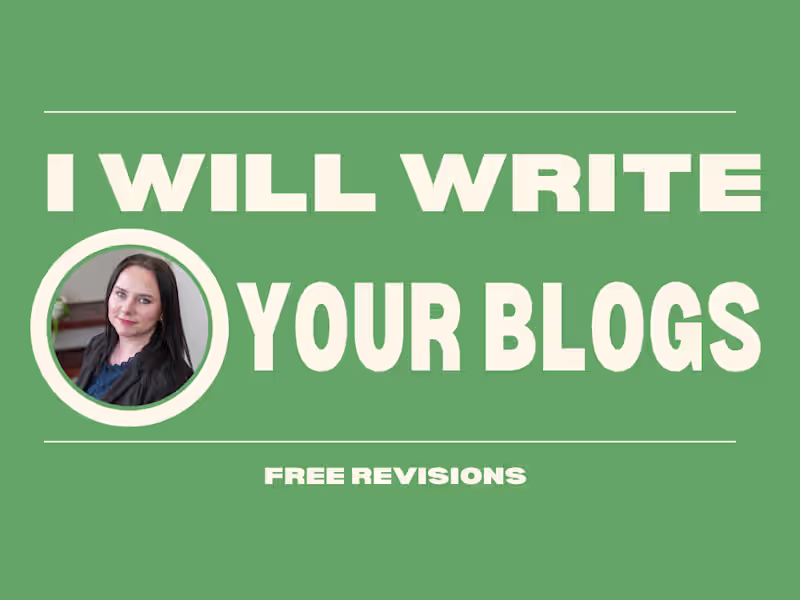 Cover image for Blog and Article Writing