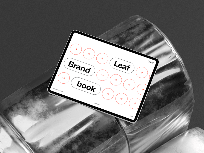 Cover image for Leaf brand book - Unified, directed, branded.