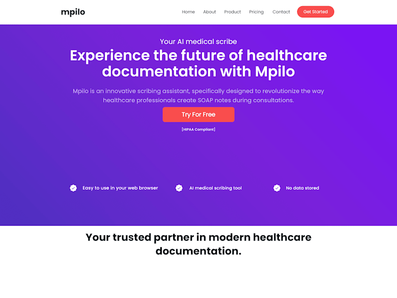 Cover image for Mpilo scribing assistant