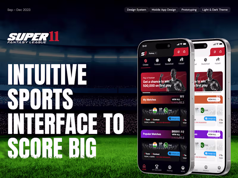 Cover image for Super11 - Fantasy Sports Mobile App 
