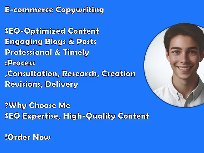 Cover image for SEO-Optimized Copywriting for E-commerce Websites