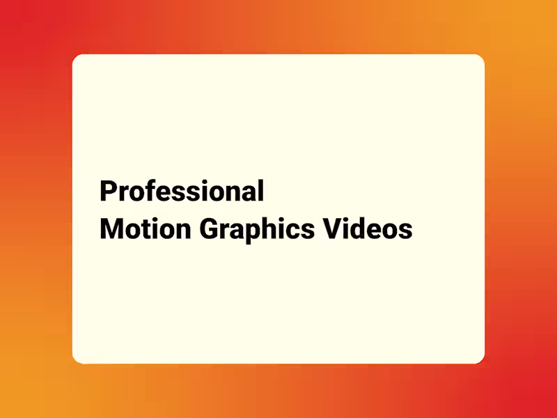 Cover image for Motion Graphics Videos