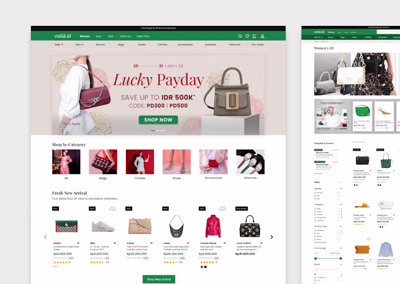 Cover image for voila.id - Luxury Brand Ecommerce