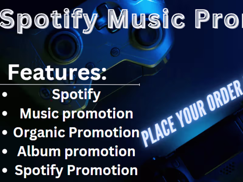 Cover image for I will do organic promotion  for spotify song promo music