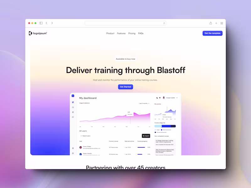 Cover image for Blastoff - Framer Landing Page Template