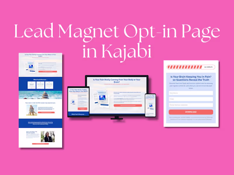 Cover image for Lead Magnet Opt-in Page in
