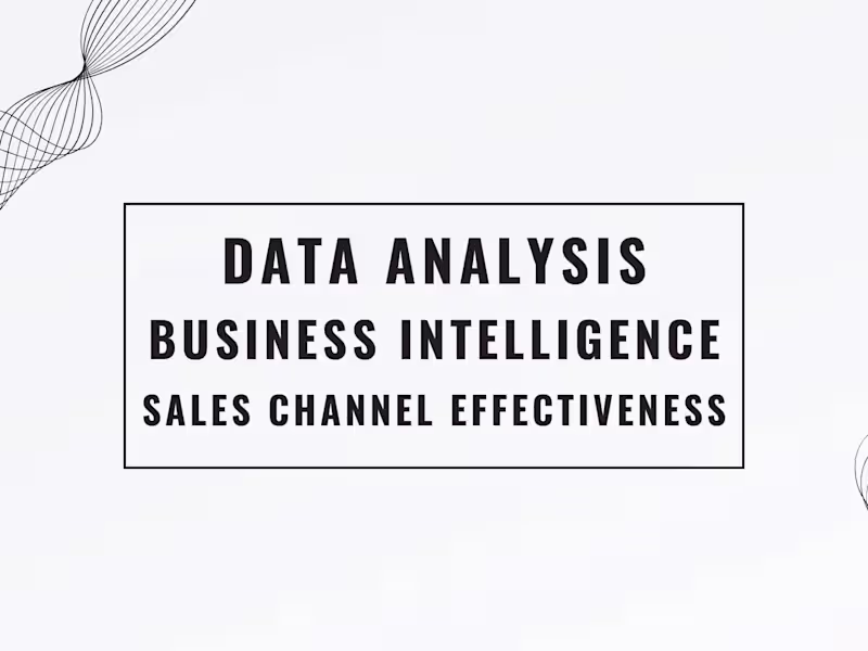 Cover image for Data Analysis | BI | Sales Channel Effectiveness