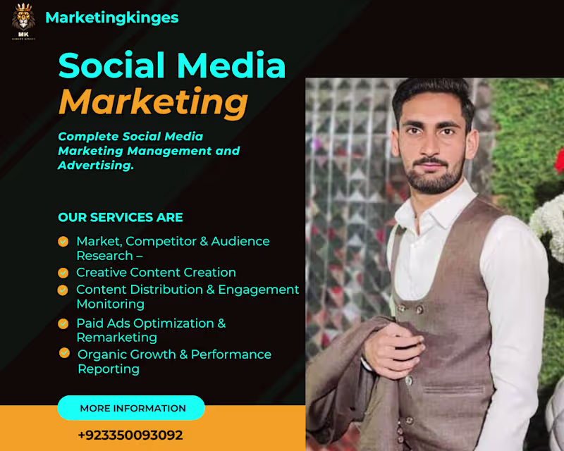 Cover image for Complete Social Media Marketing Management and Advertising.