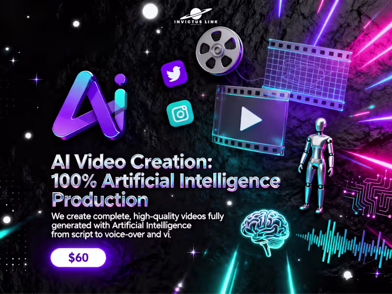 Cover image for AI Video Creation — 100% Artificial Intelligence Production