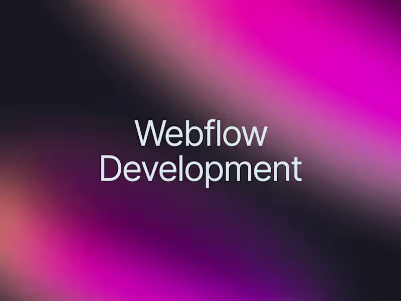 Cover image for Webflow Developer