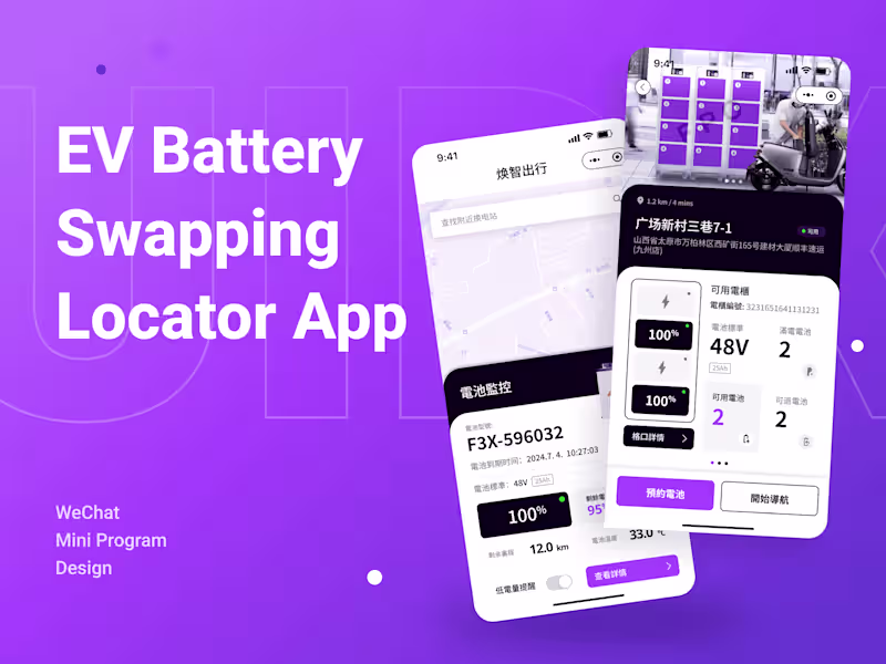 Cover image for IEV Battery Swapping Locator App