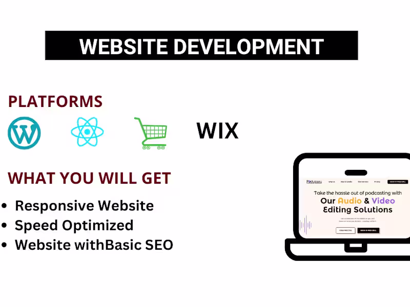 Cover image for Will develop landing page on webflow or Wordpress