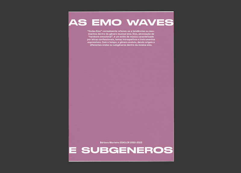 Cover image for Emo waves - zine : Behance