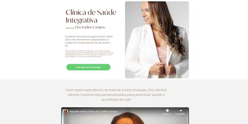 Cover image for Landing Page for medical clinic