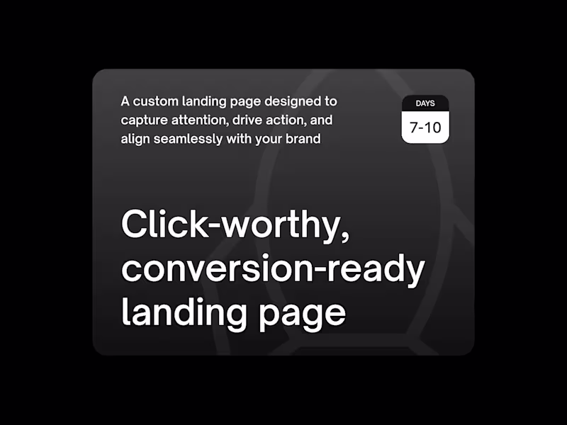 Cover image for Landing Page Design 🚀
