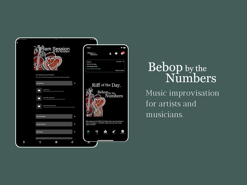 Cover image for Bebop by the Numbers: Music Improvisation