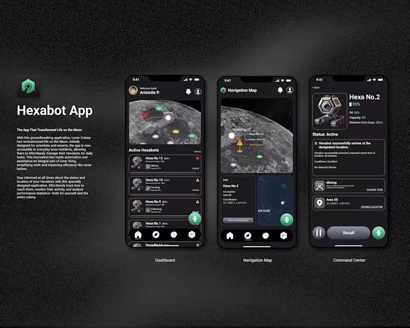 Cover image for Hexabot App | Design flows 2025