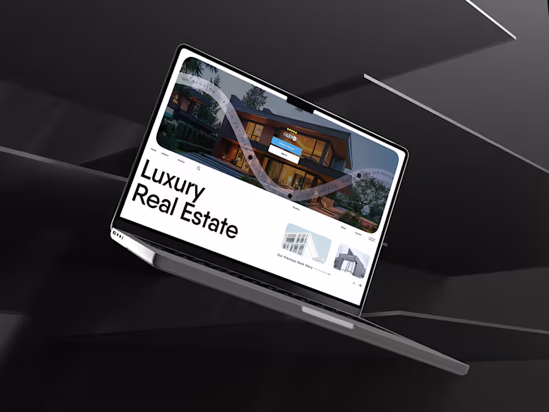 Cover image for Real Estate Landing Page UI Design
