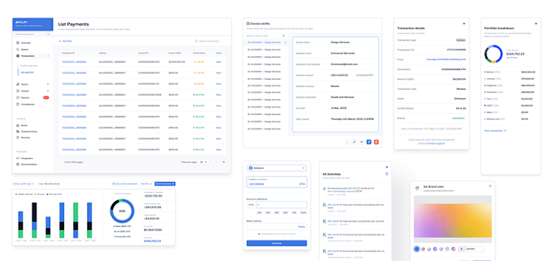 Cover image for Modals for cryptocurrency payments platform