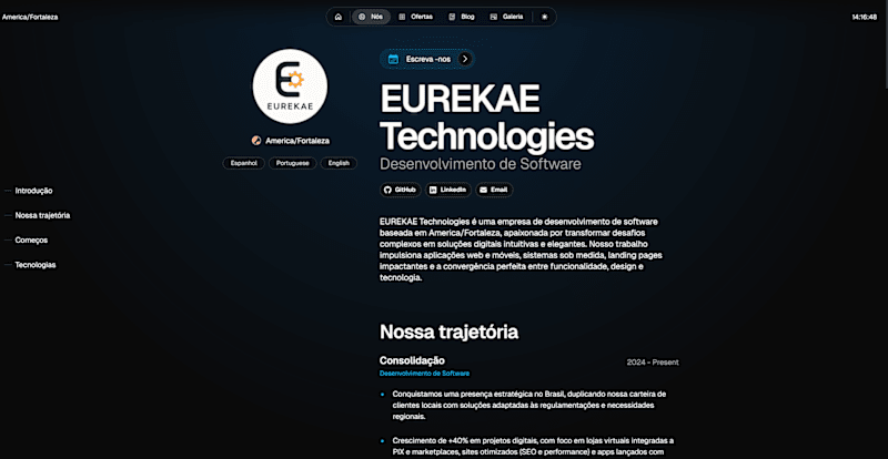 Cover image for EurekaE Technologies Landing Page