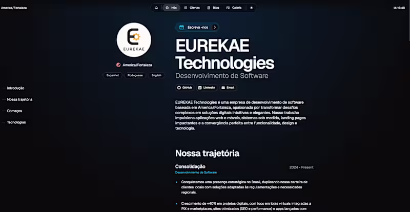 Cover image for EurekaE Technologies Landing Page