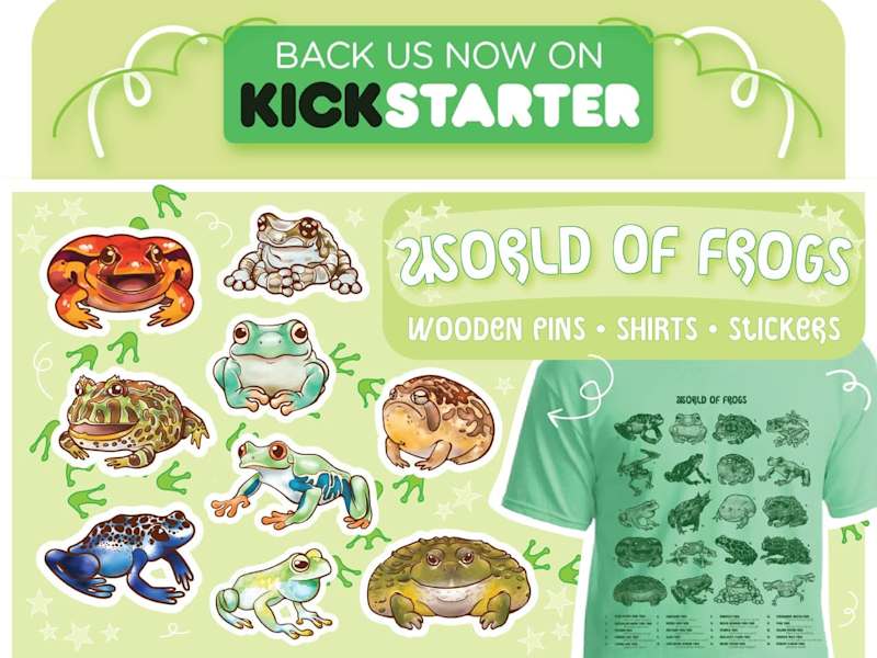 Cover image for "World of Frogs" Kickstarter Campaign (100% Funded) 🐸