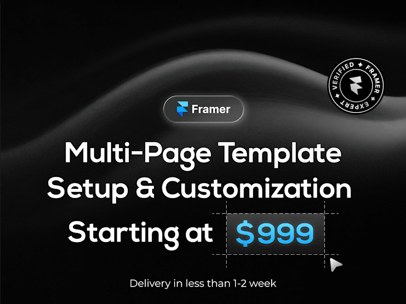 Cover image for Framer Template Development & Setup