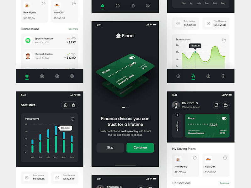 Cover image for Finance Mobile App Design :: Behance