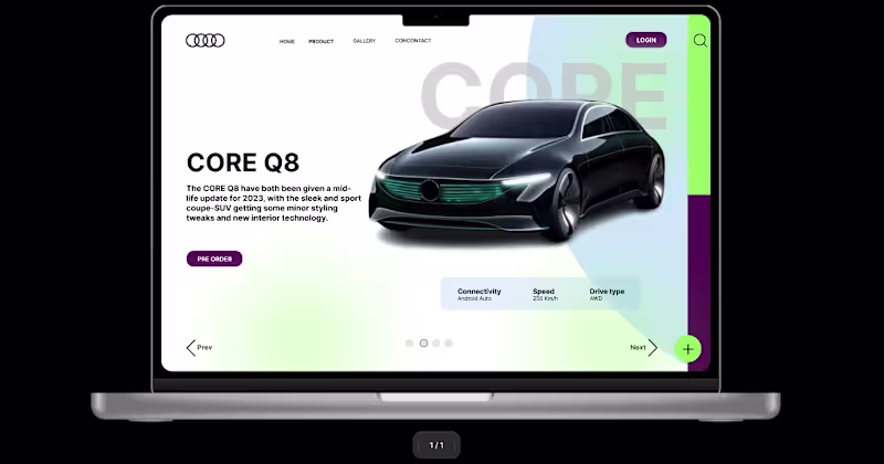 Cover image for Clean Web Landing Page Design in FIGMA by Jiaul Hossain on Drib…