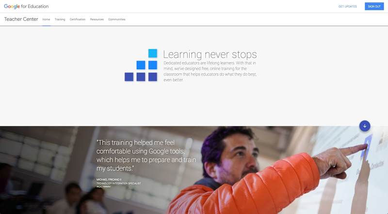 Cover image for Google for Education Teacher Training Center Launch
