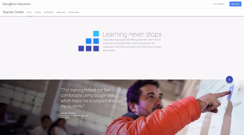 Cover image for Google for Education Teacher Training Center Launch