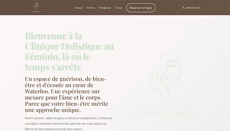 Cover image for Complete website built for a holistic wellness clinic locate...