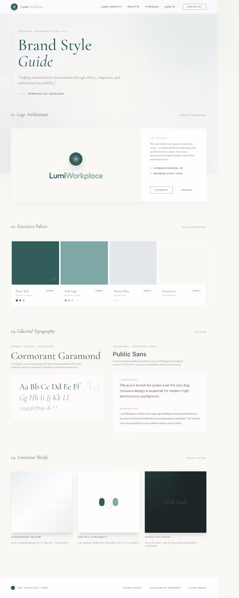 Cover image for Brand Identity Concept for Lumi Workplace