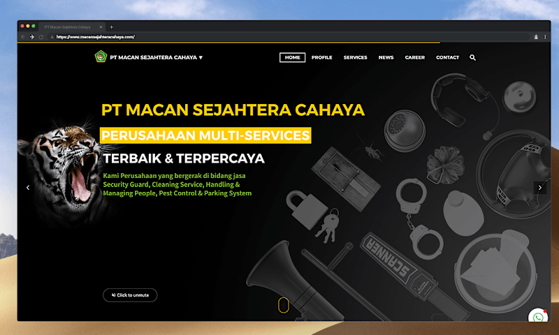Cover image for Macan Sejahtera Cahaya Company Website