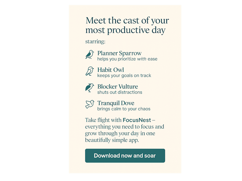 Cover image for FocusNest - Productivity App