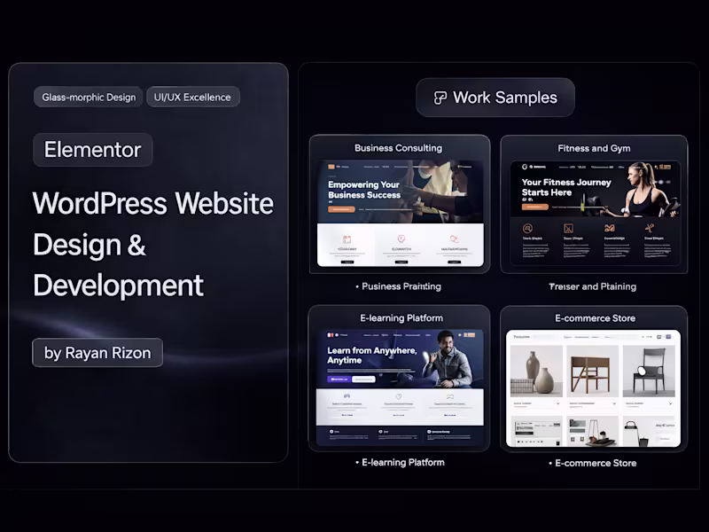 Cover image for WordPress Sites: Elementor Custom Design + SEO